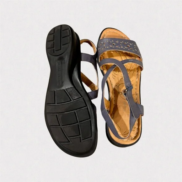 Naturalizer Janessa Slate Blue Leather Sandals — NWOT — Size 8.5 - Picture 4 of 7